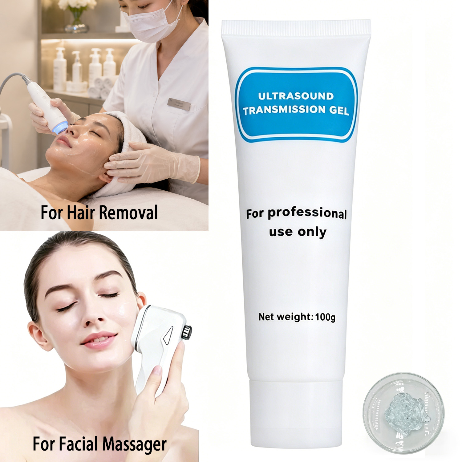 Medical Gel Ultrasound - Pelumas Penghilang Rambut dan Jenggot Laser