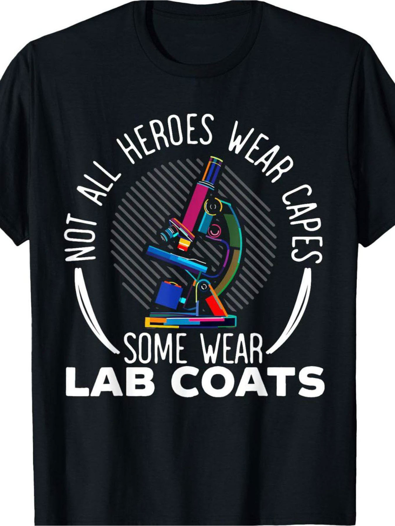 Kaos Lengan Pendek Kerah Bulat - Medical Lab Graphics ulasan dan harga